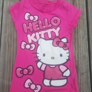 Sanrio Pink Hello Kitty Graphic T-Shirt Sz S